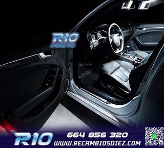 KIT 18 BOMBILLAS LED INTERIOR AUDI A4 S4 B8 AVANT 09-15