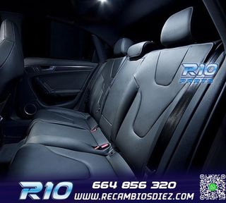 KIT 18 BOMBILLAS LED INTERIOR AUDI A4 S4 B8 AVANT 09-15