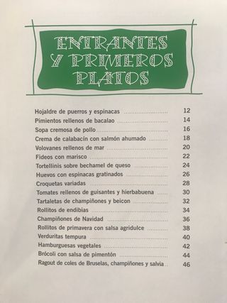 Libro de recetas