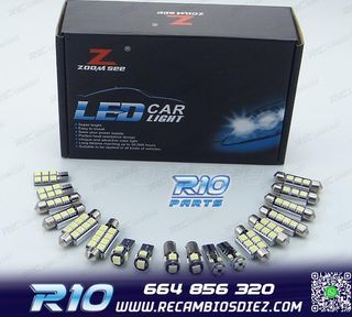 KIT 20 BOMBILLAS LED INTERIOR 2003-2013 AUDI A3 S3 8 P 3 PUE