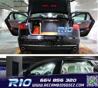 KIT 16 BOMBILLAS LED INTERIOR AUDI A6 S6 RS6 C7 SEDAN 12-17