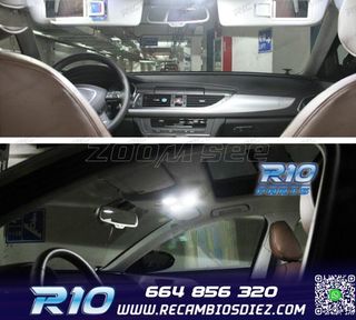 KIT 16 BOMBILLAS LED INTERIOR AUDI A6 S6 RS6 C7 SEDAN 12-17