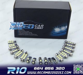 KIT 16 BOMBILLAS LED INTERIOR AUDI A6 S6 RS6 C7 SEDAN 12-17
