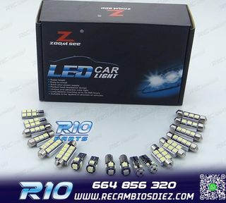KIT 16 BOMBILLAS LED INTERIOR AUDI A3 S3 8 P 2006 -2013