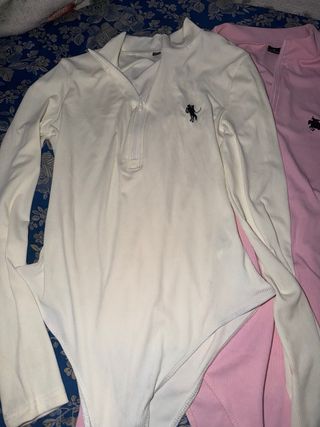 Body blanco talla S rosa talla M