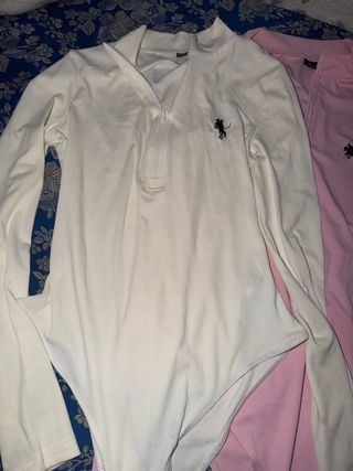 Body blanco talla S rosa talla M