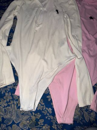 Body blanco talla S rosa talla M