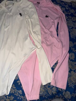 Body blanco talla S rosa talla M