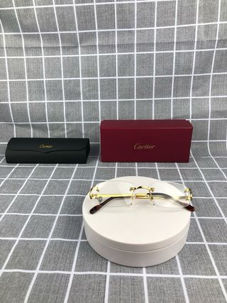 Gafas Cartier al aire con estuche y caja
