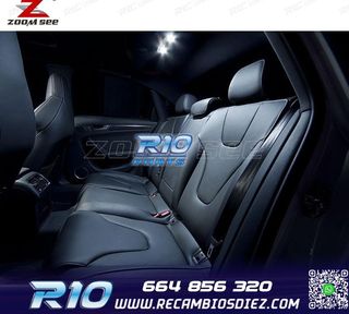 KIT 19 BOMBILLAS LED INTERIOR AUDI A4 B8 8K2 S4 SEDÁN 09-15