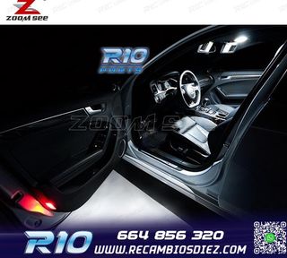 KIT 19 BOMBILLAS LED INTERIOR AUDI A4 B8 8K2 S4 SEDÁN 09-15