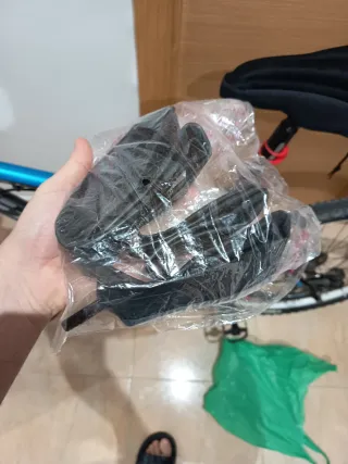 Bicicleta de Montaña Negra y Azul