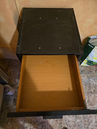 Mueble Archivador Negro 3 Cajones