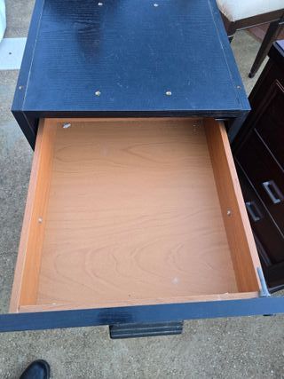 Mueble Archivador Negro 3 Cajones