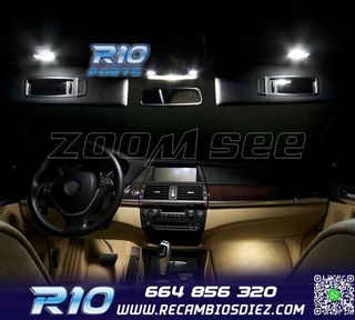 KIT 21 BOMBILLAS LED INTERIOR BMW X5 E70 07-13