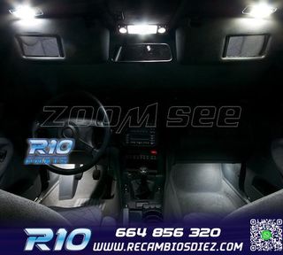 KIT 16 BOMBILLAS LED INTERIOR BMW SERIE 3 E36 SEDAN COUPE M3