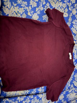 Camiseta Stradivarius Roja Talla S