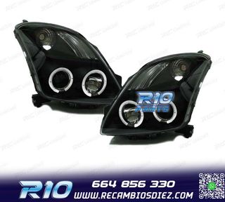 FAROS SUZUKI SWIFT 05-10 OJOS ANGEL NEGRO