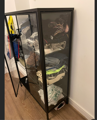 Vitrina Negra Cristal Metálica