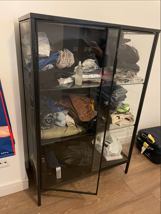 Vitrina Negra Cristal Metálica