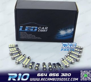 KIT 15 BOMBILLAS LED INTERIOR PARA OPEL ASTRA H OPC GTC HATC