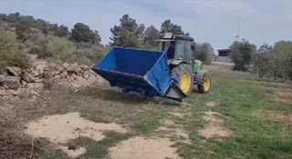 Cazo repartidor (escampador) per a tractor