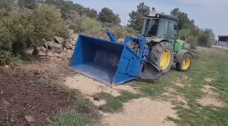 Cazo repartidor (escampador) per a tractor