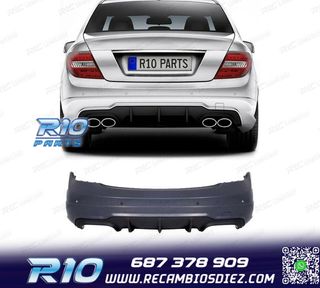PARAGOLPES TRASERO MERCEDES CLASE C W204 07-14 LOOK AMG C