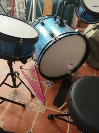 Batería infantil azul