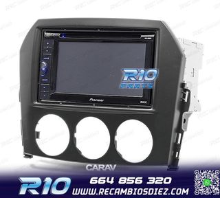 MARCO NEGRO RADIO 2-DIN PARA MAZDA MX-5 MIATA