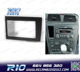 MARCO NEGRO RADIO 2-DIN PARA VOLVO S60 00-04 V70 XC70 01-04