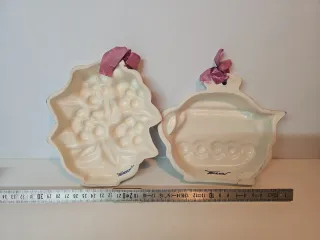 Coppia Maioliche Fatte a Mano marchiate perfette