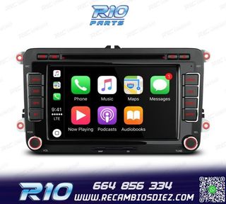 RADIO GPS ANDROID 13 PARA VOLKSWAGEN VW SEAT SKODA TOURAN 7"