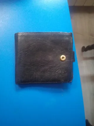 Cartera de piel London negra