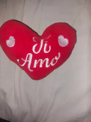 Peluche Cuore Rosso e orsetto
