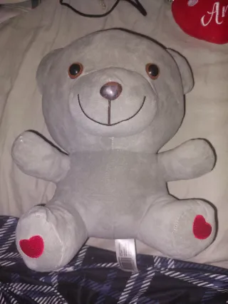 Peluche Cuore Rosso e orsetto