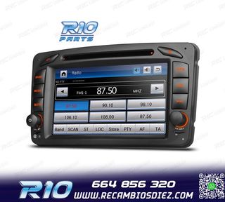 RADIO NAVEGADOR PARA MERCEDES CLASE A C CLK USB GPS TACTIL H