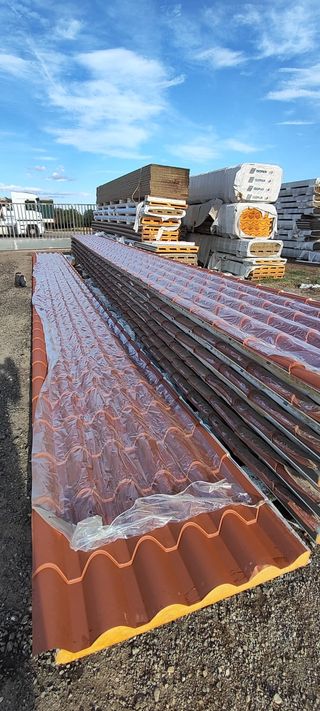 Panel sandwich de imitación a teja