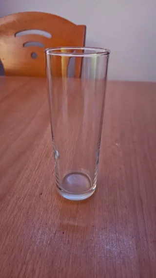 19 Vasos altos de cristal tipo tubo