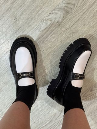 Mocasines elegantes hombre negros y blancos