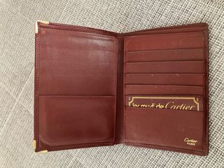 Billetera Cartera de piel marrón rojiza