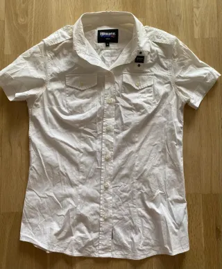 Camiseta Blauer Blanca Manga Corta