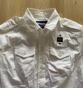Camiseta Blauer Blanca Manga Corta