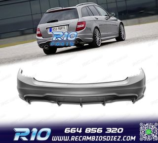 PARAGOLPES TRASERO MERCEDES CLASE C W204 KOMBI 07-14 LOOK C6