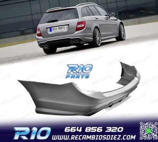 PARAGOLPES TRASERO MERCEDES CLASE C W204 KOMBI 07-14 LOOK C6