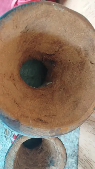 Bonghi africani artigianali in legno