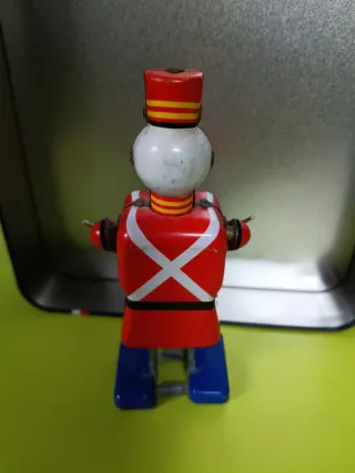 Tamborilero Hojalata Antiguo Juguete