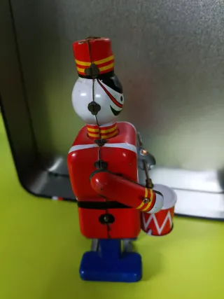 Tamborilero Hojalata Antiguo Juguete