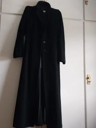 Abrigo largo negro talla 38