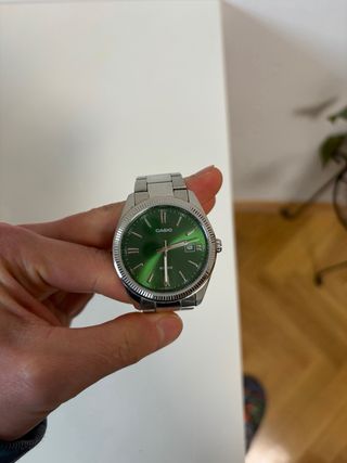 Reloj Casio MTP-1302TP Verde/Plata